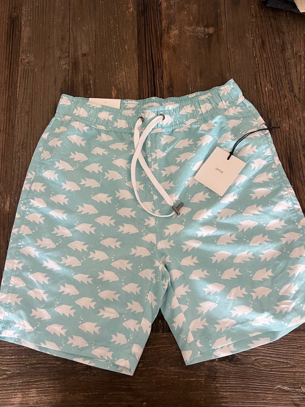Bathing suit Onia Charles 7” – Deep Sea Aqua Multi | Size S | NWT